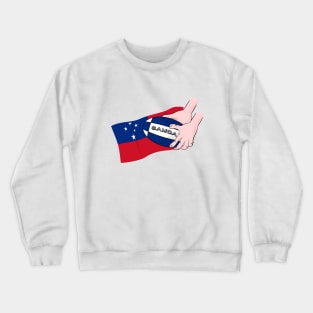 Samoa Rugby Flag Crewneck Sweatshirt